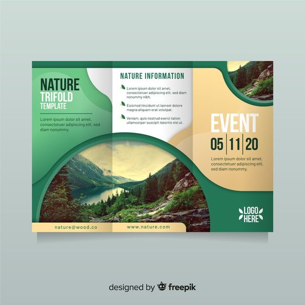 Detail Nature Brochure Template Nomer 11