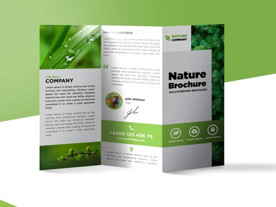Detail Nature Brochure Template Nomer 13