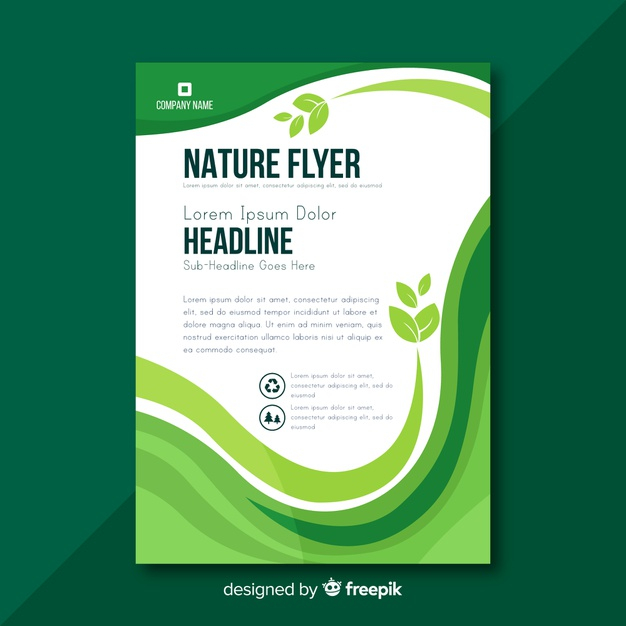 Detail Nature Brochure Template Nomer 17