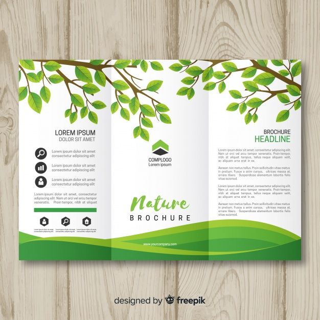 Detail Nature Brochure Template Nomer 3