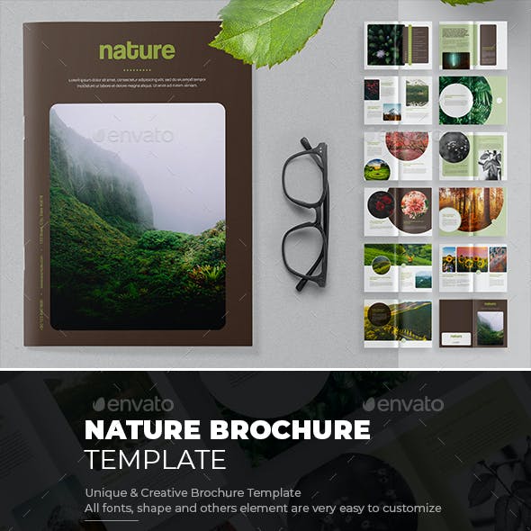 Detail Nature Brochure Template Nomer 26