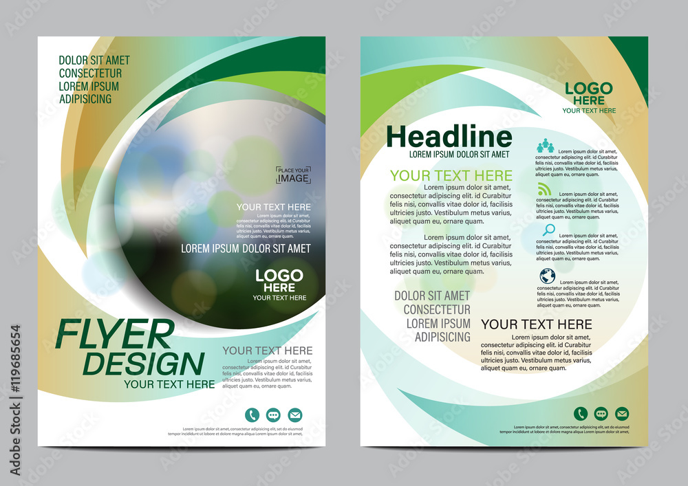 Detail Nature Brochure Template Nomer 32