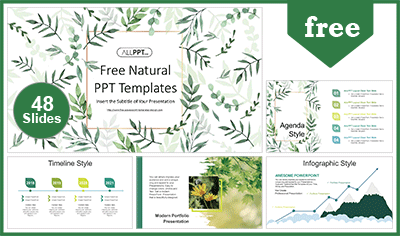 Detail Nature Ppt Template Nomer 15