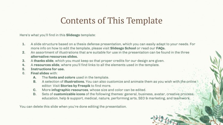 Detail Nature Ppt Template Nomer 34