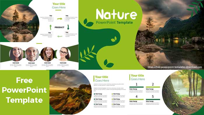 Detail Nature Ppt Template Nomer 44