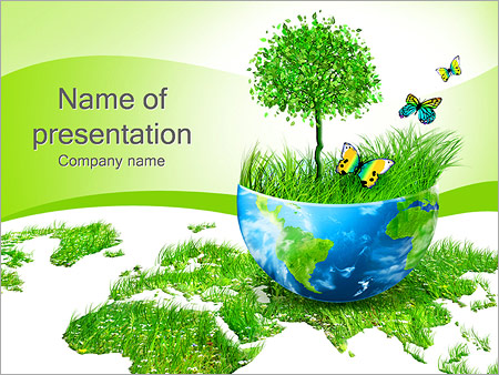 Detail Nature Ppt Template Nomer 45