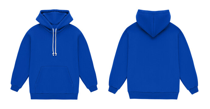 Detail Navy Blue Hoodie Template Nomer 2