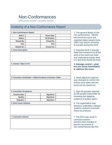 Detail Ncr Report Template Nomer 13