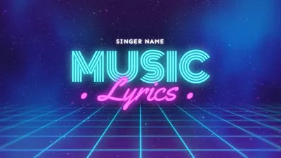 Detail Neon Lyrics Template Nomer 15