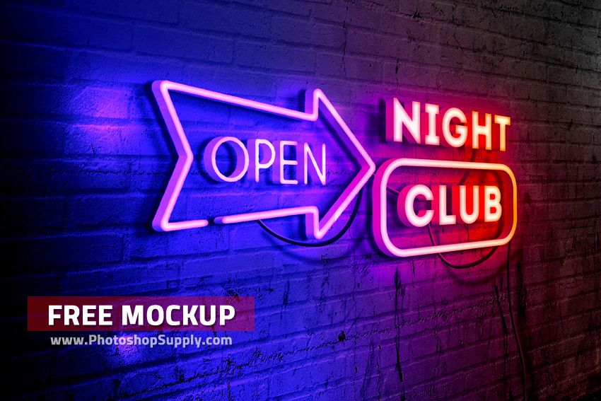 Detail Neon Text Photoshop Template Nomer 8