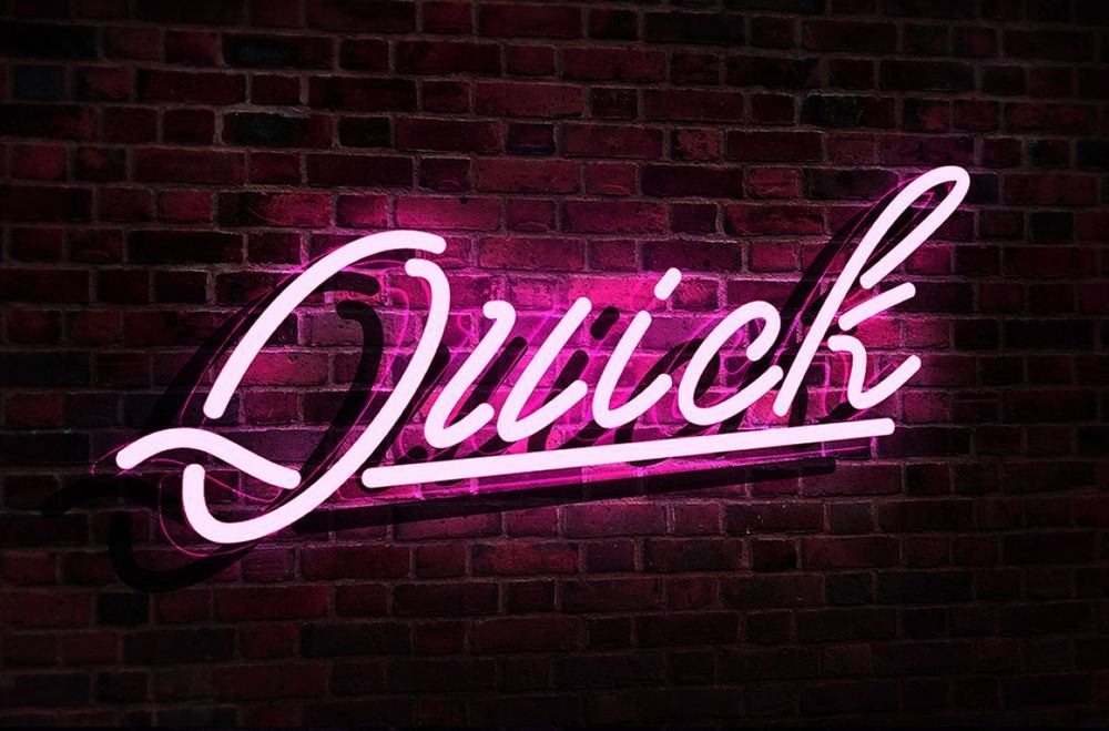 Detail Neon Text Photoshop Template Nomer 10