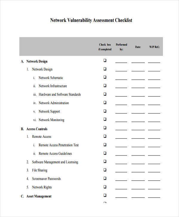 Detail Network Assessment Document Template Nomer 19