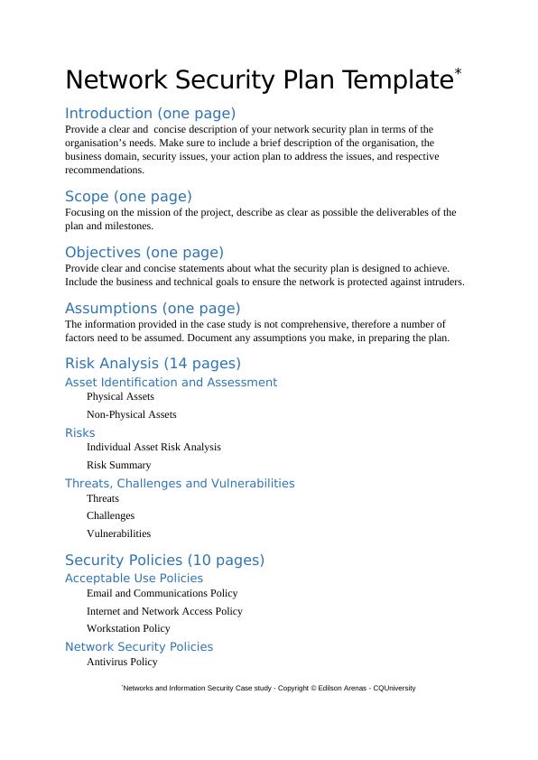 Detail Network Assessment Document Template Nomer 36