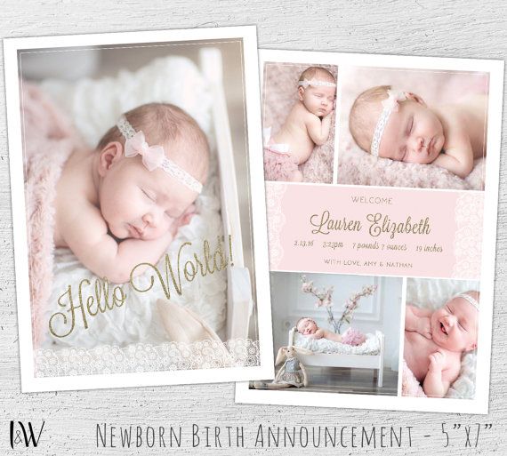 Detail New Baby Card Template Nomer 22