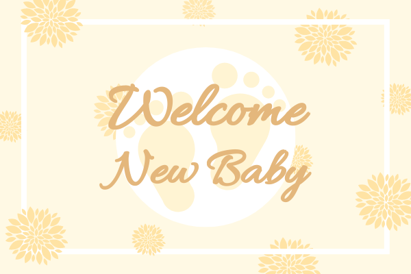 Detail New Baby Card Template Nomer 44