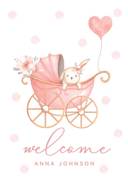 Detail New Baby Card Template Nomer 4