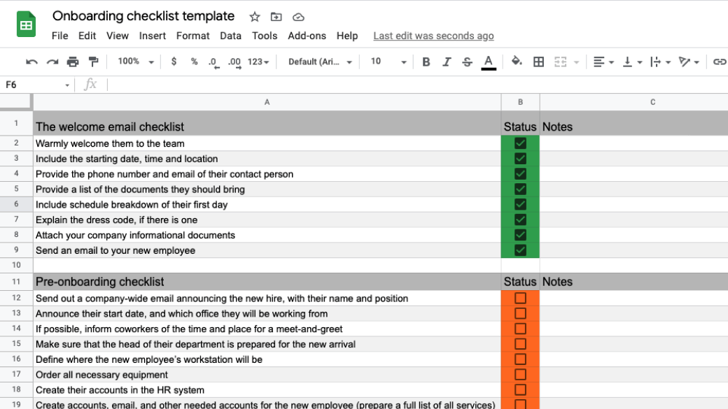 Detail New Employee Template Nomer 12