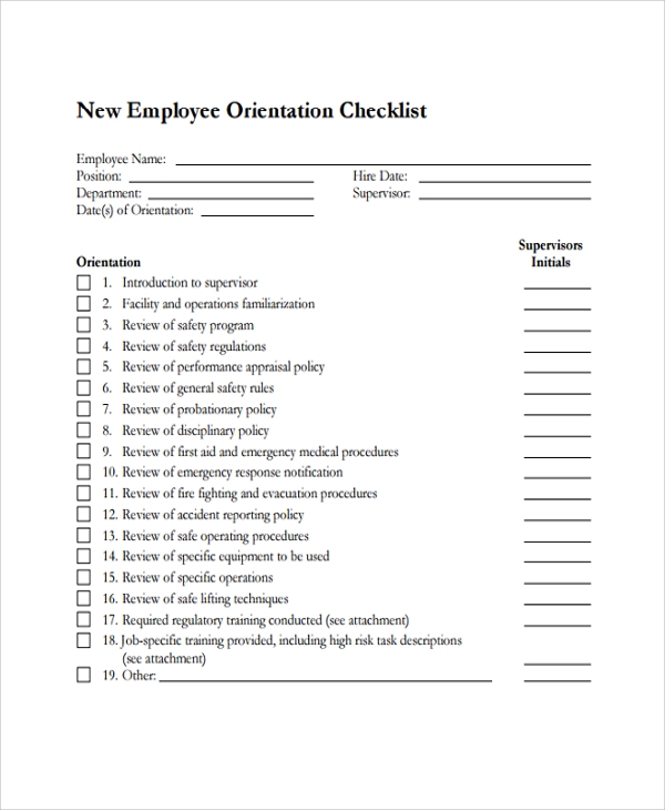Detail New Employee Template Nomer 21