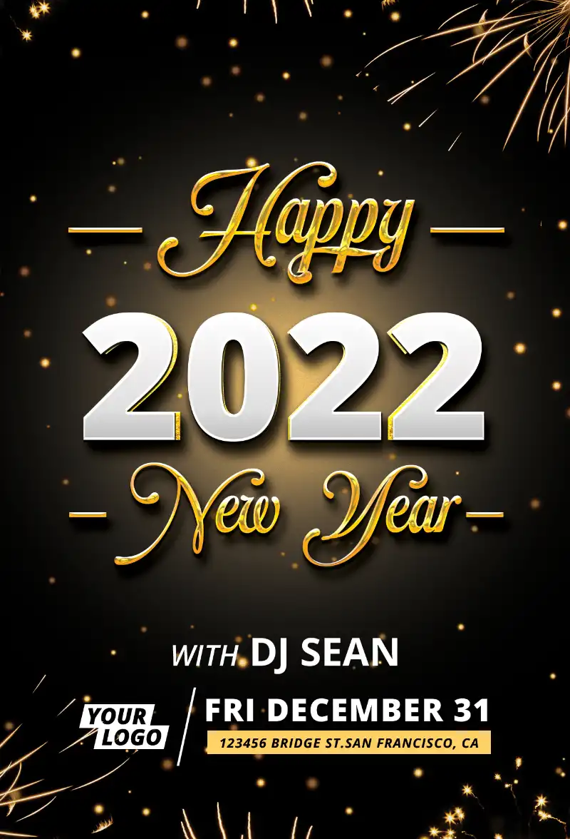 Detail New Year Template Nomer 50