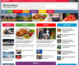 Detail News Blogger Template Nomer 14