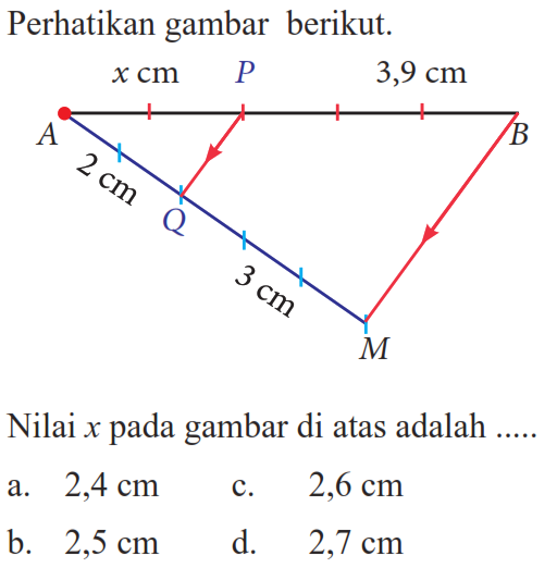 Detail Nilai X Pada Gambar Berikut Adalah Nomer 33