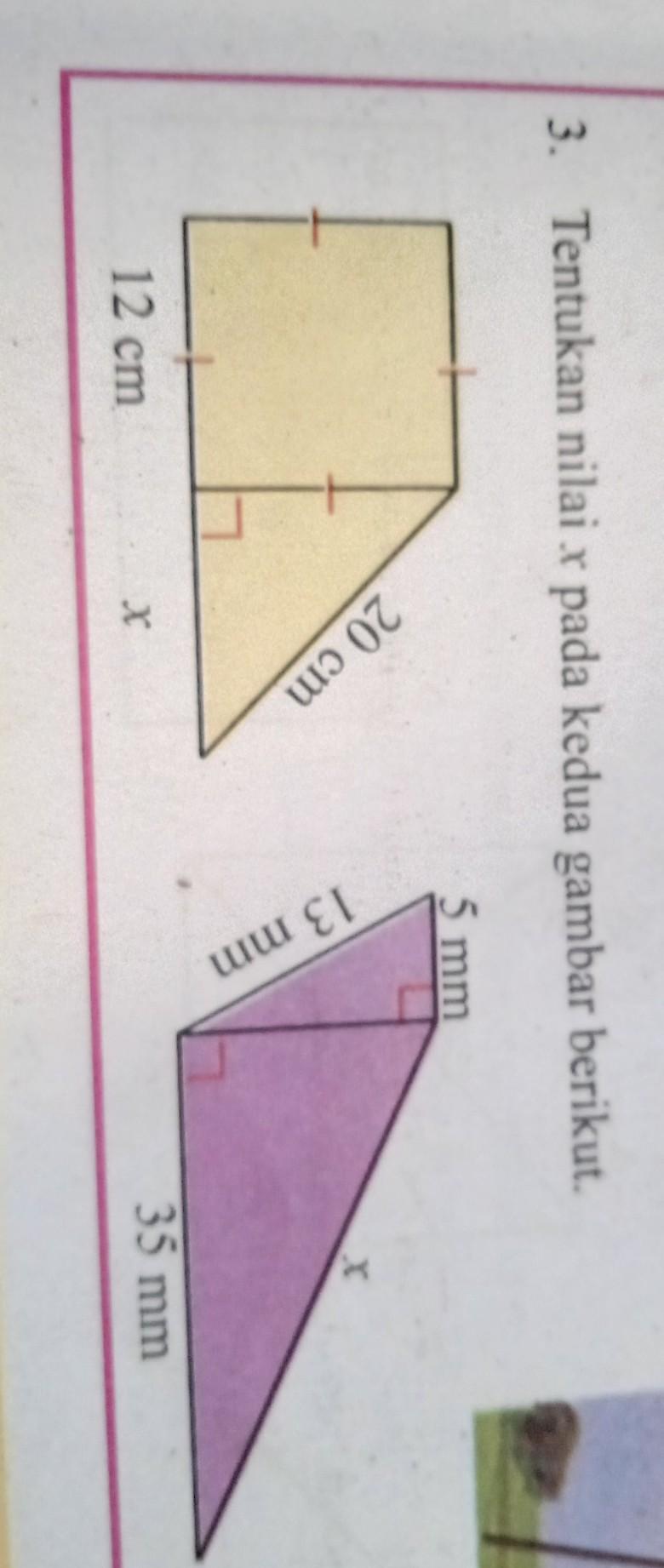 Detail Nilai X Pada Gambar Berikut Adalah Nomer 35