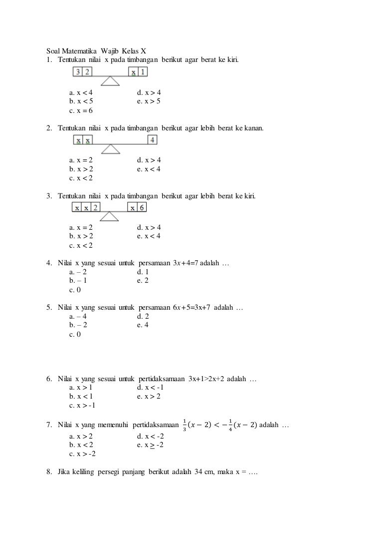 Detail Nilai X Pada Gambar Berikut Adalah Nomer 48
