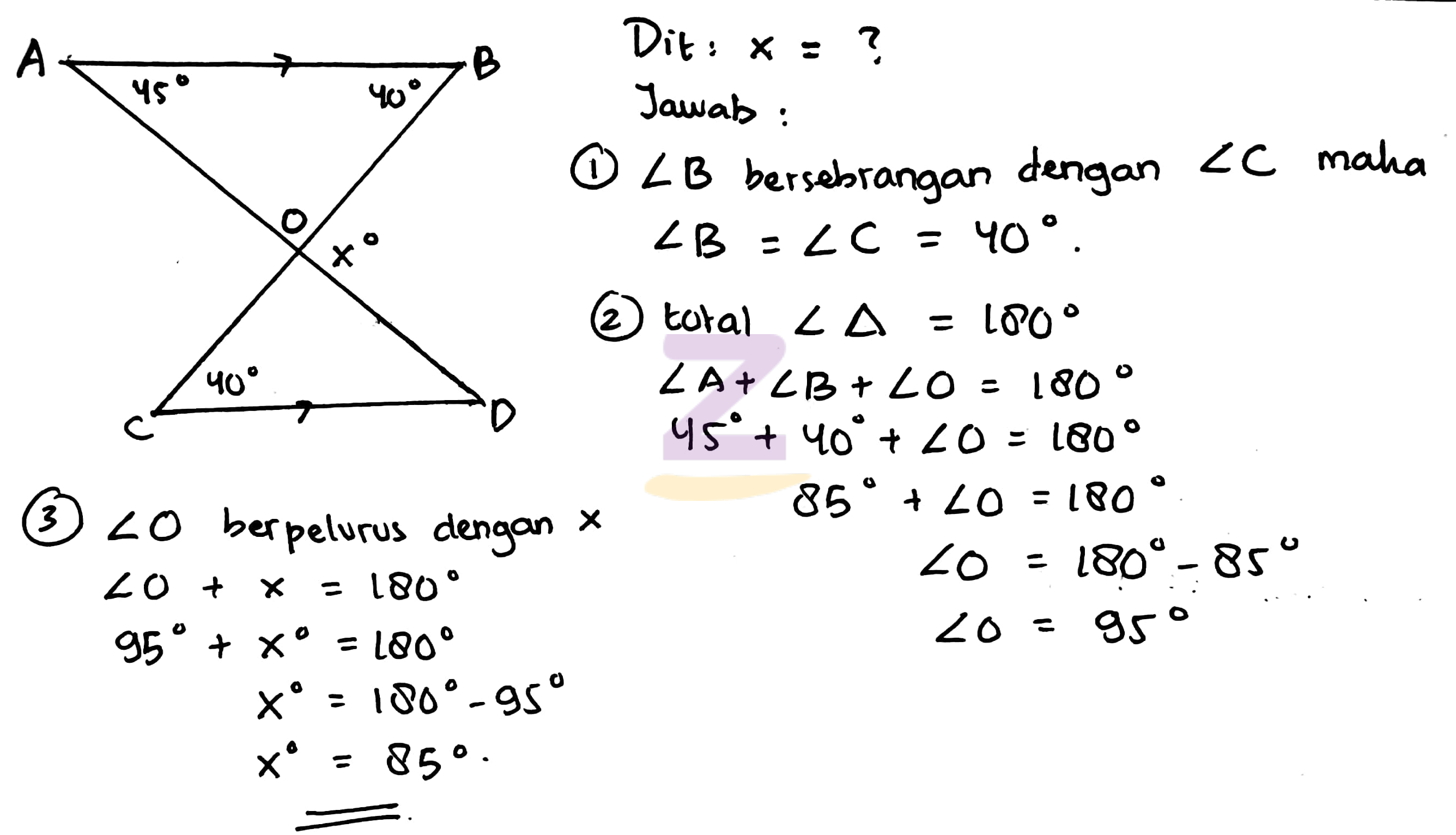 Detail Nilai X Pada Gambar Di Bawah Adalah Nomer 9