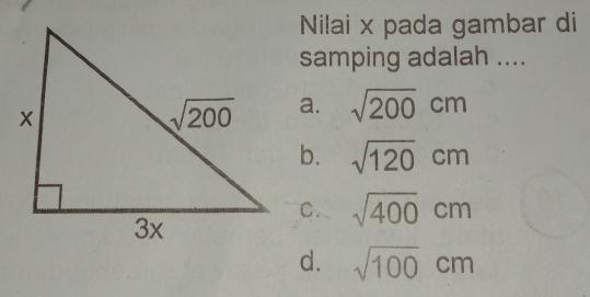 Detail Nilai X Pada Gambar Di Samping Adalah Nomer 49