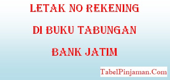 Download No Rekening Bank Jatim Di Buku Tabungan Nomer 8