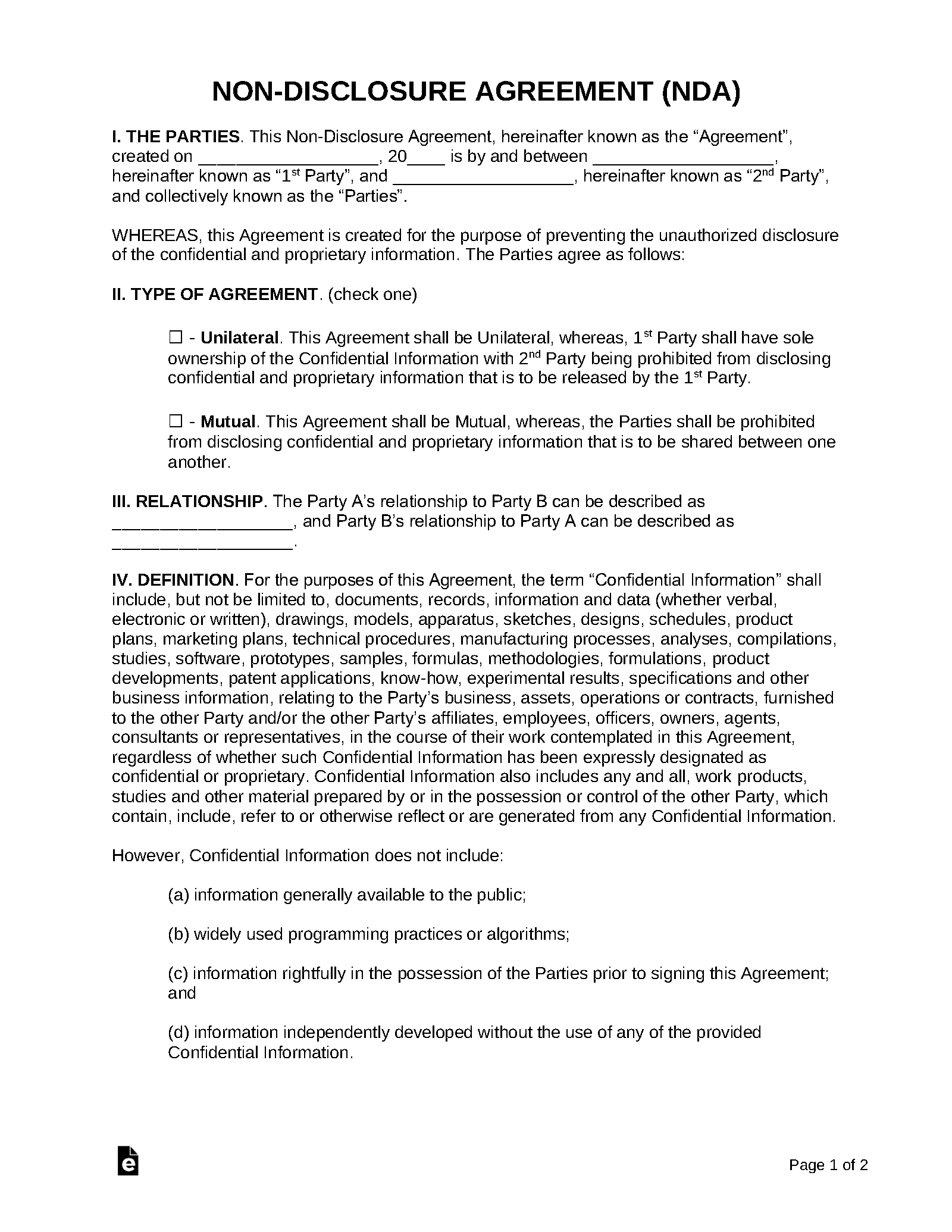 non-disclosure-form-template-55-koleksi-gambar