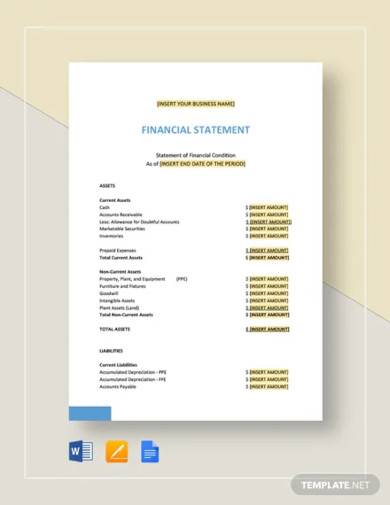 Detail Non Profit Financial Statement Template Nomer 31