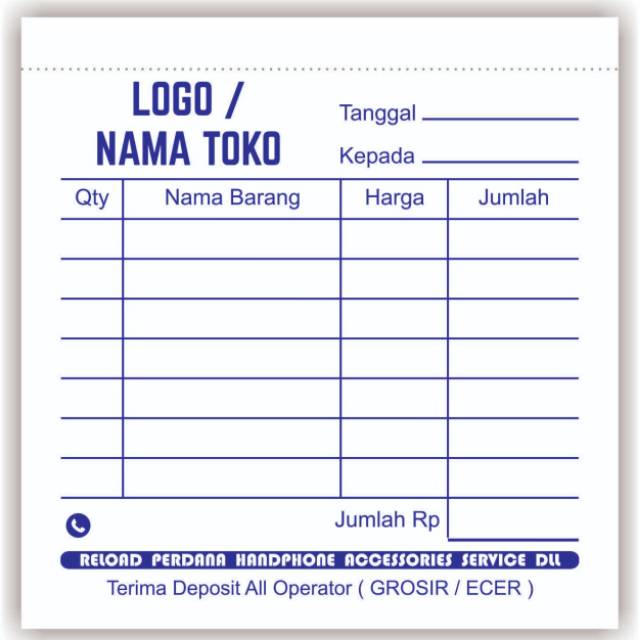 Detail Nota Toko Buku Nomer 2