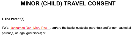 Detail Notarized Travel Consent Letter Template Nomer 42