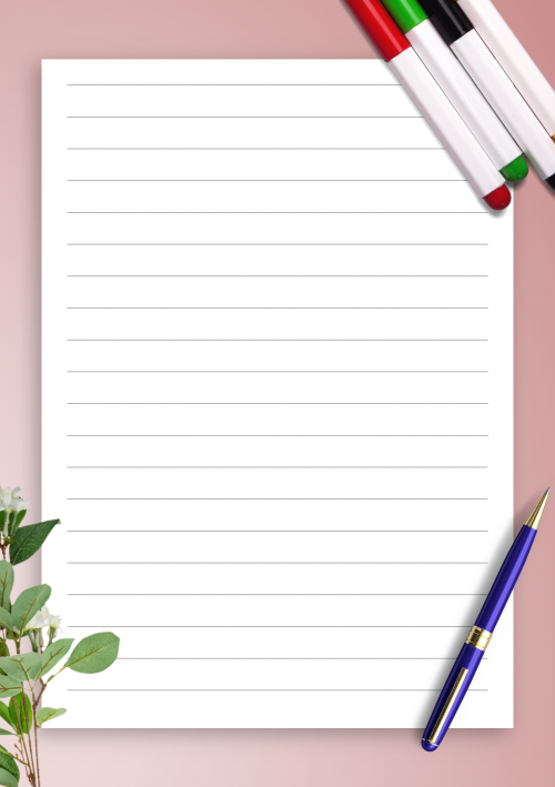Detail Notebook Printable Template Nomer 6