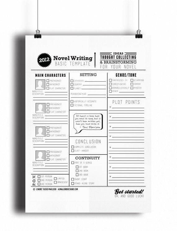 Detail Novel Writing Template Nomer 4