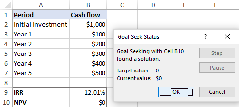 Detail Npv Irr Roi Excel Template Nomer 50