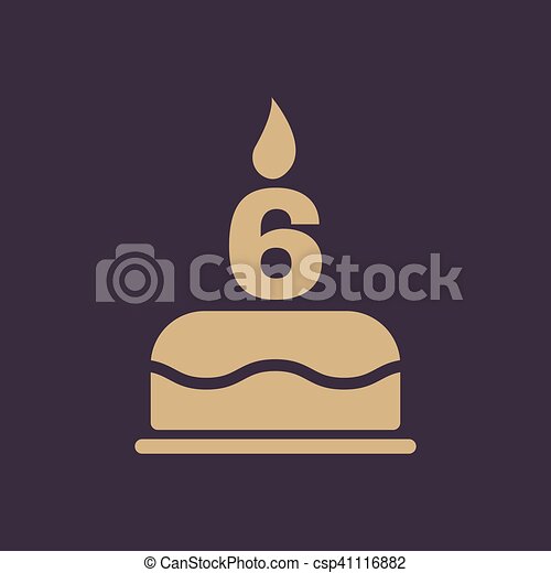 Download Number 6 Template Birthday Cake Nomer 10