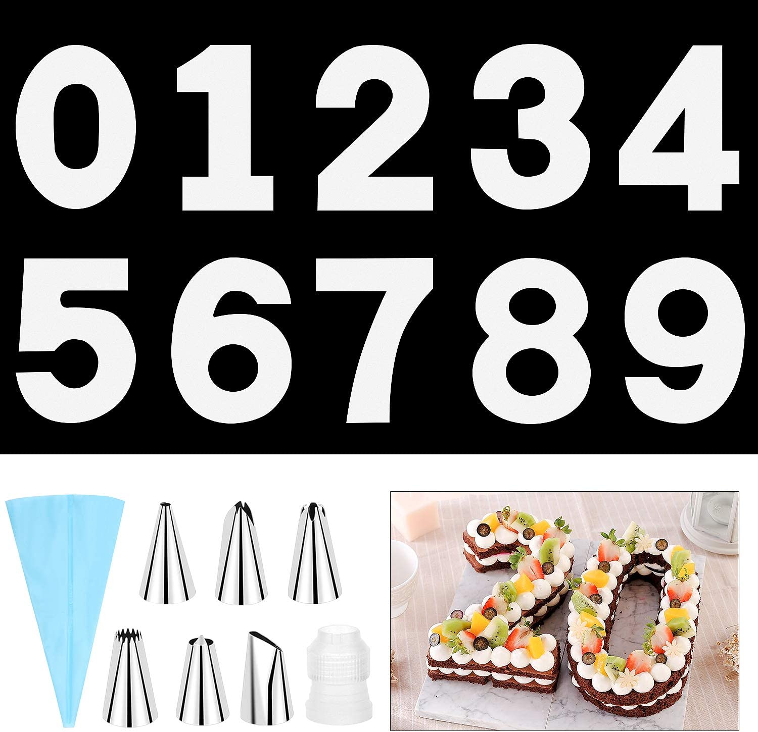 Detail Number 6 Template Birthday Cake Nomer 15