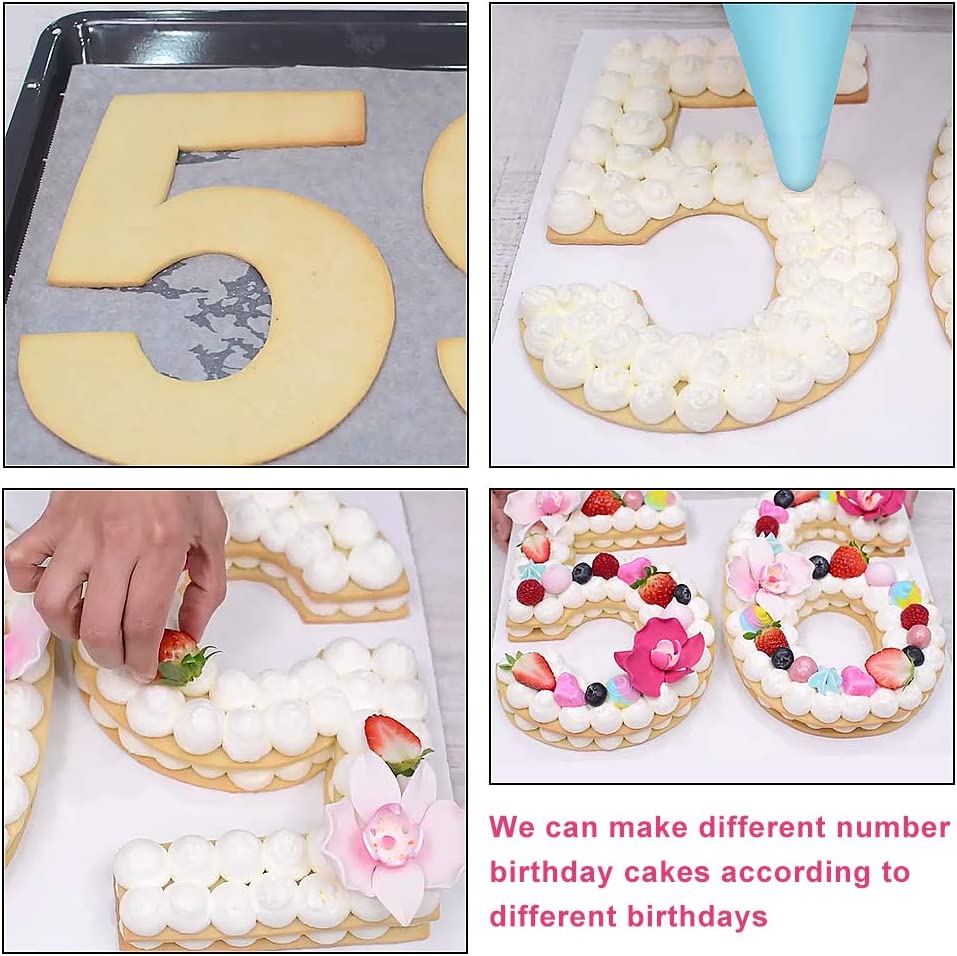 Detail Number 6 Template Birthday Cake Nomer 17