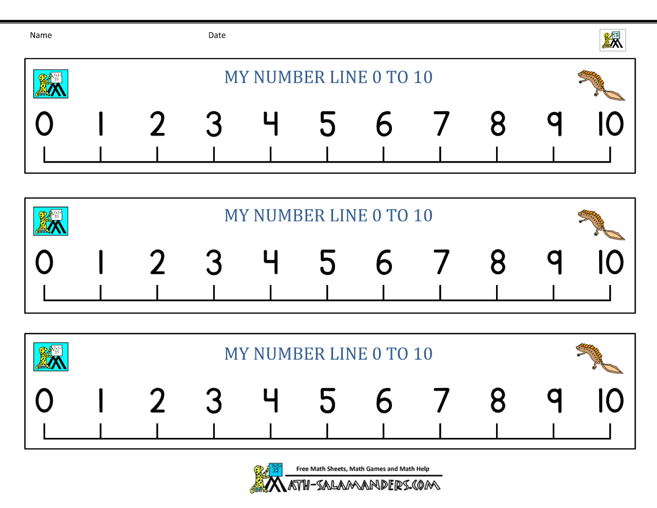 Detail Number Line Template 0 10 Nomer 12