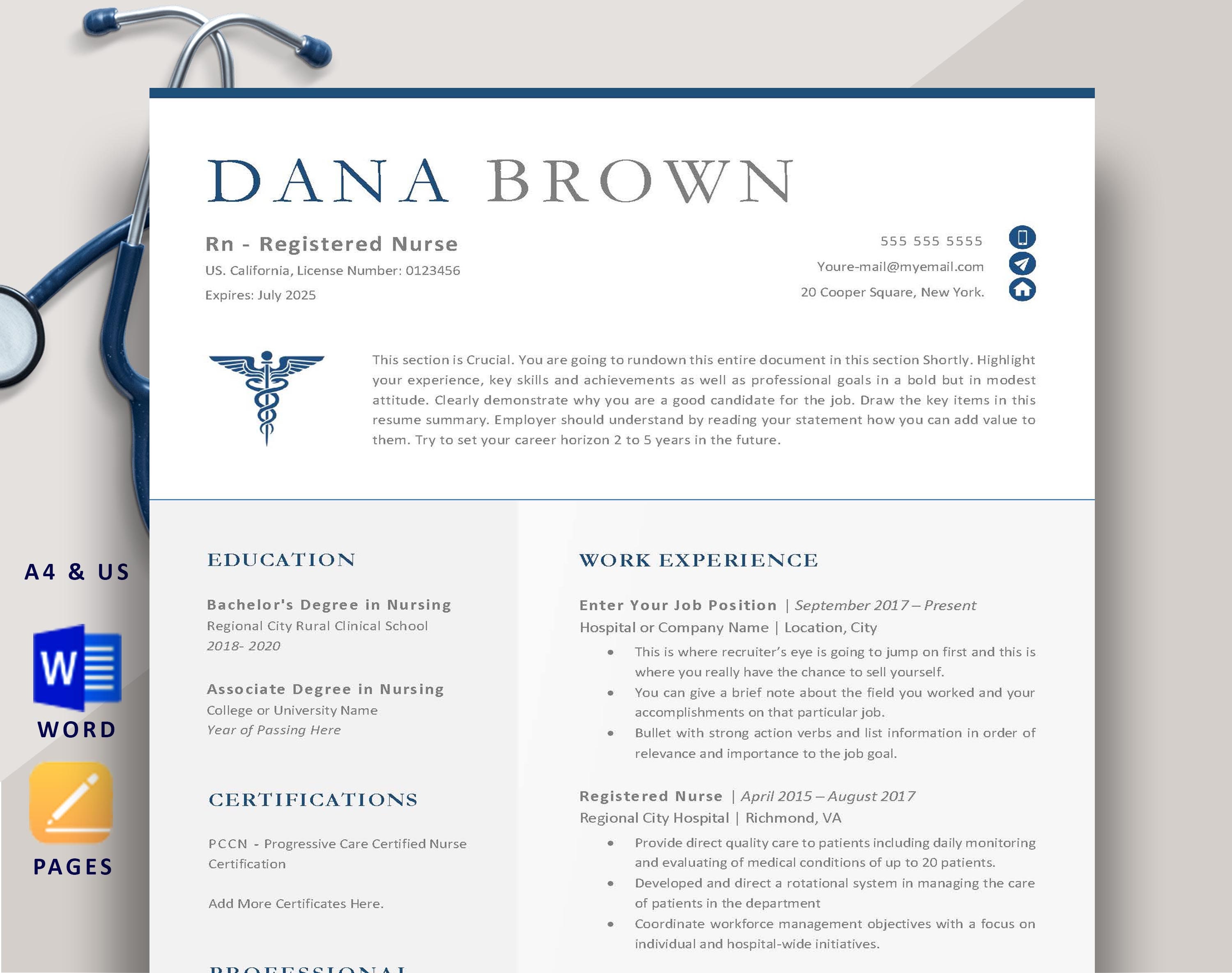 Detail Nurse Practitioner Resume Template Nomer 9