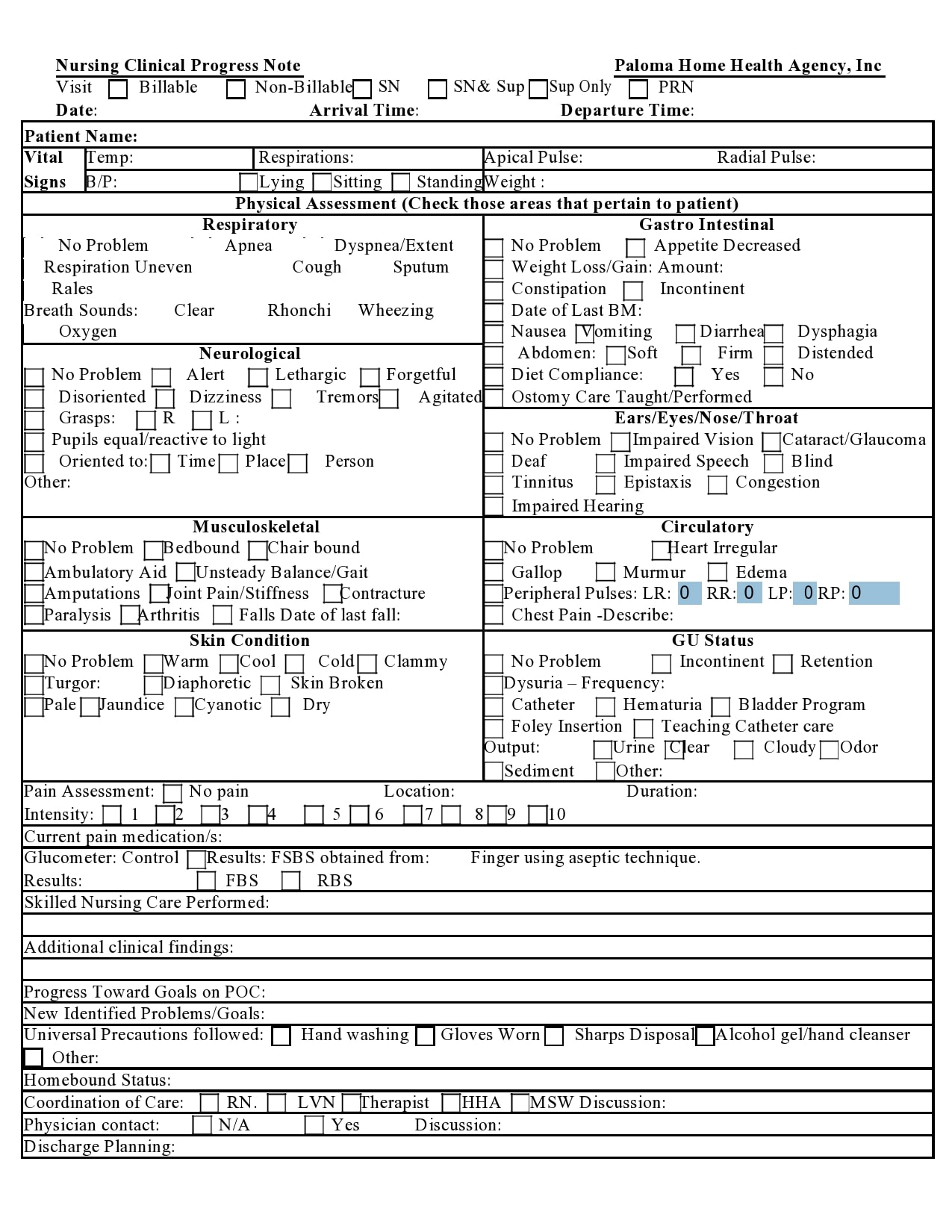 Detail Nursing Notes Template Nomer 22