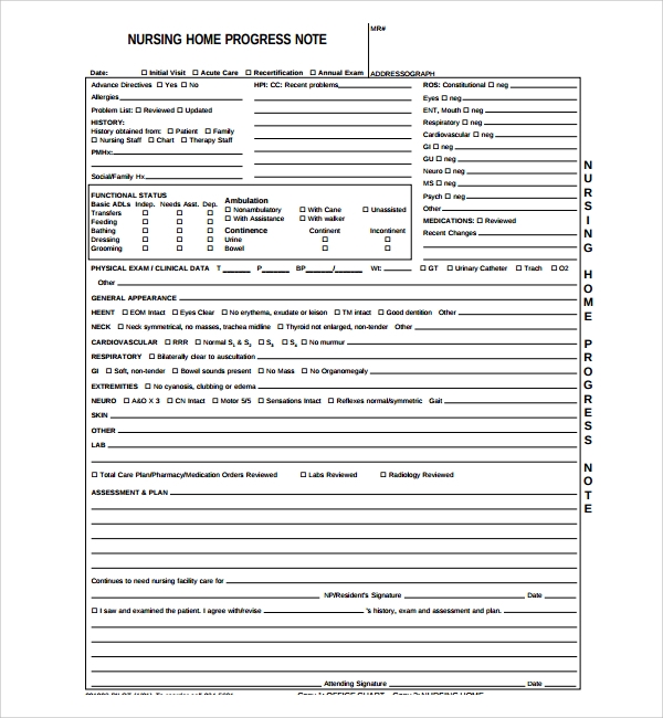 Detail Nursing Notes Template Nomer 5