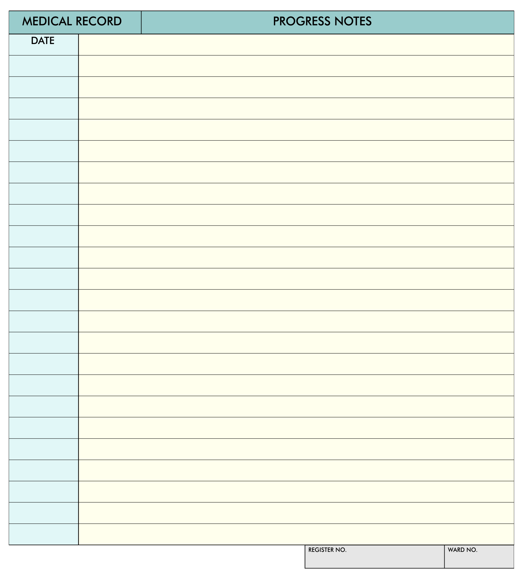 Detail Nursing Notes Template Nomer 41