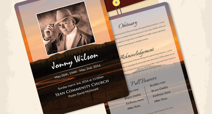 Detail Obituary Design Template Nomer 14