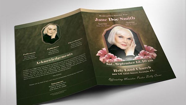 Detail Obituary Design Template Nomer 22