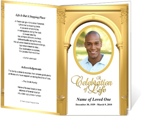 Detail Obituary Design Template Nomer 24