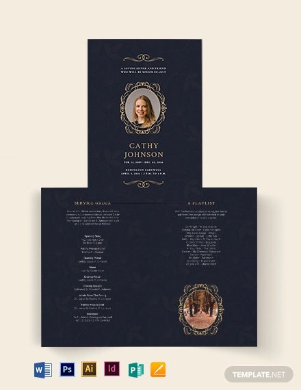 Detail Obituary Design Template Nomer 56