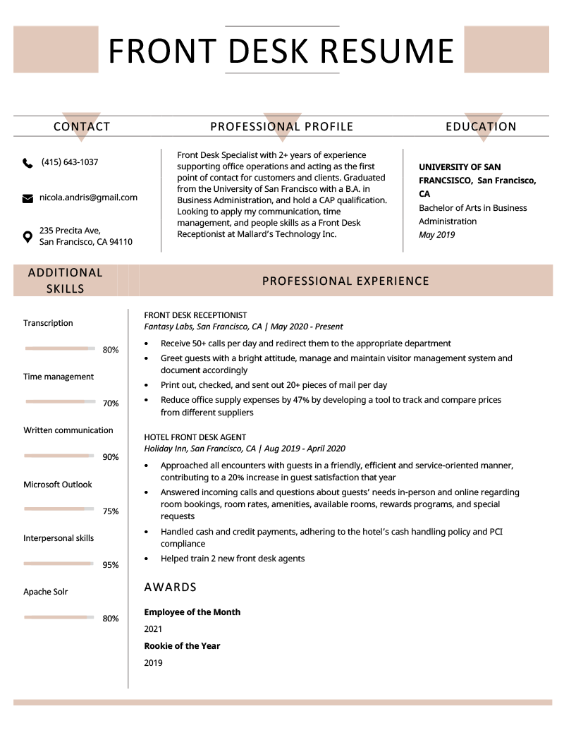 Detail Office Cv Template Nomer 29